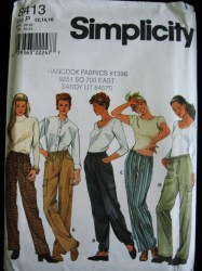 8413  Simplicity DRAWSTRING CARGO PANTS LO RISE OR NOT PATTERN 6-10 OR 18-22 CHOICE uncut